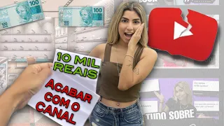 O PAPEL DECIDIU MEU DIA! VOU ACABAR COM MEU CANAL