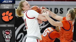 Clemson vs. NC State Condensed Game | 2020-21 ACC Women's Basketball