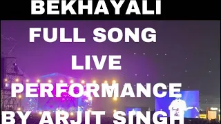 Bekhayali full song 1080p ||Arijit Singh live performance 2022 Hyderabad