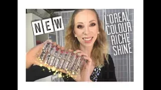 NEW L'Oreal Colour Rich Shine Lipsticks: SWATCHES!!!