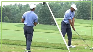 Tiger Woods Smooth Swing On The Range