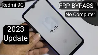 Redmi 9C Frp bypass No Computer 2023