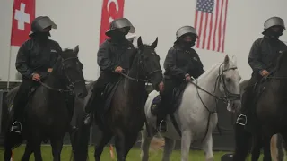 Dny NATO 2021 - nácvik ukázky výcviku služebních koní