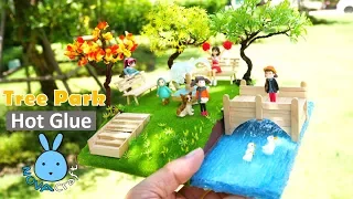 Wire Tree Garden Park Miniature Diorama | Awesome Hot Glue DIY Life Hacks for Crafting Art #032