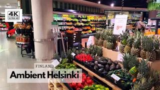 Grocery store & food prices in Finland 🇫🇮 Walking in Helsinki Finland 🇫🇮 Stockmann Herkku