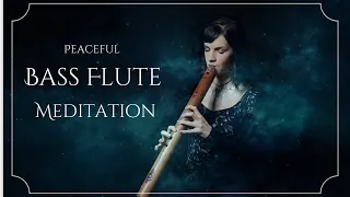Bass Flute Meditation - Haunting Meditation Native American Bass Flute Music - Healing Sounds