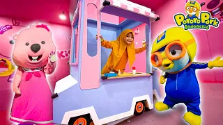 KESERUAN AQILA BERMAIN PLAYGROUND PORORO PARK TERBESAR DI PIM JAKARTA