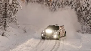 The new ŠKODA FABIA RS Rally2 testing in Finland