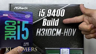 intel Core i5 9400 ASRock H310CM HDV Simple Office Desktop Build