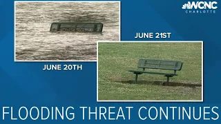 Threat of rain, flooding continues