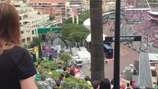 2019 Formula 1 Monaco Grand Prix first lap from Le Rocher