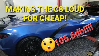 BEST C8 CORVETTE MOD ON A BUDGET- Installing 2m Fabrications High Flow Cats- SOUND IS INSANE!!