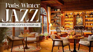 Cozy Jazz at Parisian Café 4K - Gentle Jazz Music for Studying, Working, and Relaxation