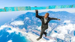 SCARY GTA 5 PARKOUR JUMP CHALLENGE! - (GTA V Funny Moments)