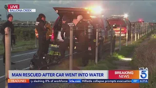 Driver rescued after plunging into Marina del Rey inlet