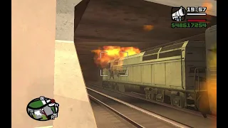 GTA San Andreas Train Blast Challenge