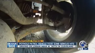 Car damage from potholes