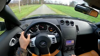 How Fast Nissan 350z drive acceleration 0-100 100-200 kmh pov