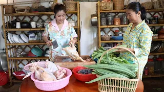 Uncle Daro's family and our relative come to visit us, we prepare food for them / Sreypov life show