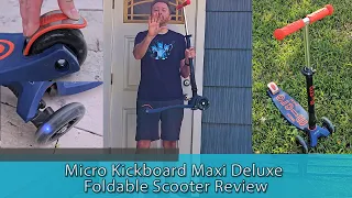 NO ASSEMBLY NEEDED - Micro Kickboard Maxi Deluxe Foldable Scooter Review