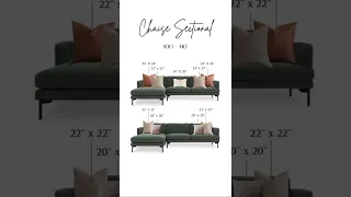 Couch pillows SIZES ! #interiordesign #interiordesigner