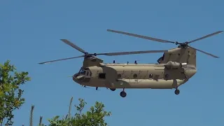 First glimpse of the new Chinook helicopter - CH-47F MYII-CAAS