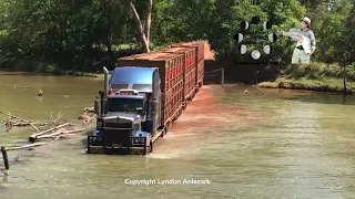 A cattle truck crossing Cahill’s