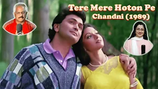 Tere Mere Hoton Pe | Chandni | Lata | Babla | Shiv-Hari | Anand Bakshi | Ravi Sharma | Vrinda Wagh