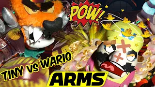 Tiny vs Wario !! ARMS Match !! MADNESS CRAZY BOXING FIGHT !! ᴴᴰ