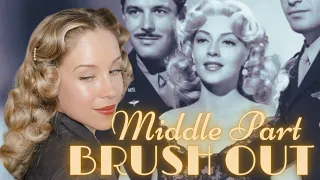 1940's Lana Turner Inspired Roller Brush Out