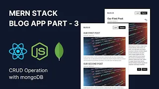 Build a Fullstack Blog App using MERN ( react, node, mongo, express) Part - 3