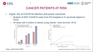 ERS webinar: COVID-19 and the management of thoracic cancer patients: challenges and recommendations