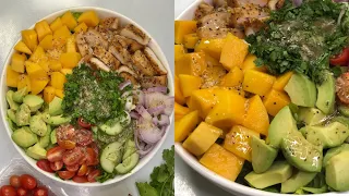 Perfect Chicken,Mango And Avocado Salad With Easy Dressing