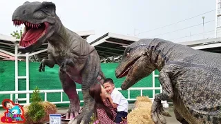 น้องบีม | เอาชีวิตรอดจากไดโนเสาร์ที่บิ๊กซีบ้านโป่ง Dinosaur