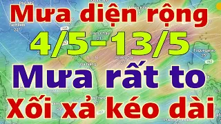 Dự báo thời tiết mới nhất ngày mai 4/5/2024 | dự báo bão mới nhất | thời tiết 3 ngày tới