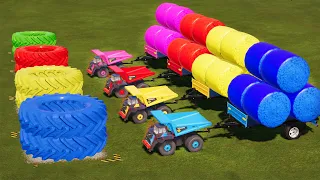 LAND OF MINI! COTTON BALING WITH ULTRA MINI RC VOLVO TRUCKS! FS19