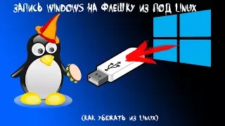 Запись windows на флешку из под Linux (как убежать из Linux)