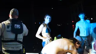 Caught By Police Leaving A Beach Party At Night