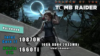Shadow Of The Tomb Raider Benchmark - i7 10870H + GTX1660Ti + 16GB RAM (FX506LU-HN767)