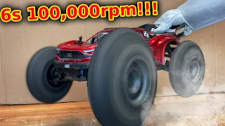 too much POWER - RC Car overvolted 14x HP