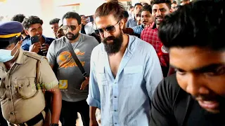 KGF's Rocky Bhai at Kochi Airport for K.G.F: Chapter 2 Kerala Promotion | Yash| KGF 3 - Kerala9.com