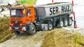 RC MODEL TRUCK FAILS COLLECTION!! RC MISTAKES, RC VEHICLES STUCK, RC DUMP TRUCK FALLS OVER