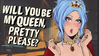 Ultimate ASMR Experience: She BEGS you to be her Queen (F4F) (ASMR Love Roleplay) (+SUBTITLES)