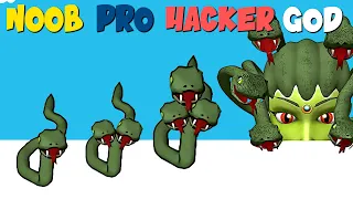 NOOB vs PRO vs HACKER vs GOD in Medusa Runner 3D | GokuNoob