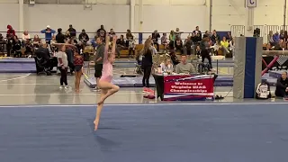 Ava Grace lilgymnast Level 5 FX VA State Championship.