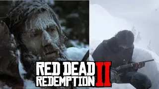 Крутая пасхалка на замёрзшего человека в Red Dead Redemption 2