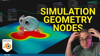 Simulation Geometry Nodes, A first look | Blender Tutorial
