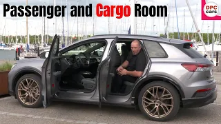 Audi Q4 e-tron rear passenger and cargo room