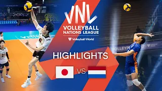 🇯🇵 JPN vs. 🇳🇱 NED - Highlights Week 1 | Men's VNL 2022