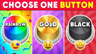 Choose One Button! Rainbow, Gold or Black Edition 🌈⭐️🖤 Quiz Shiba